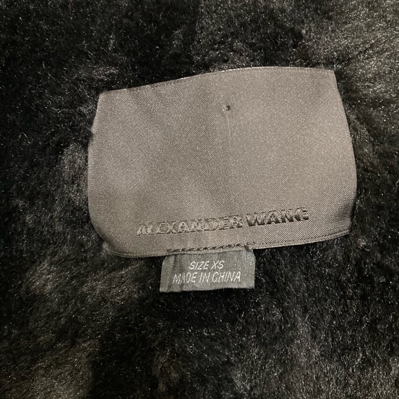 New Alexander Wang Leather Faux Fur Bomber Jacket - Picture 6 of 7